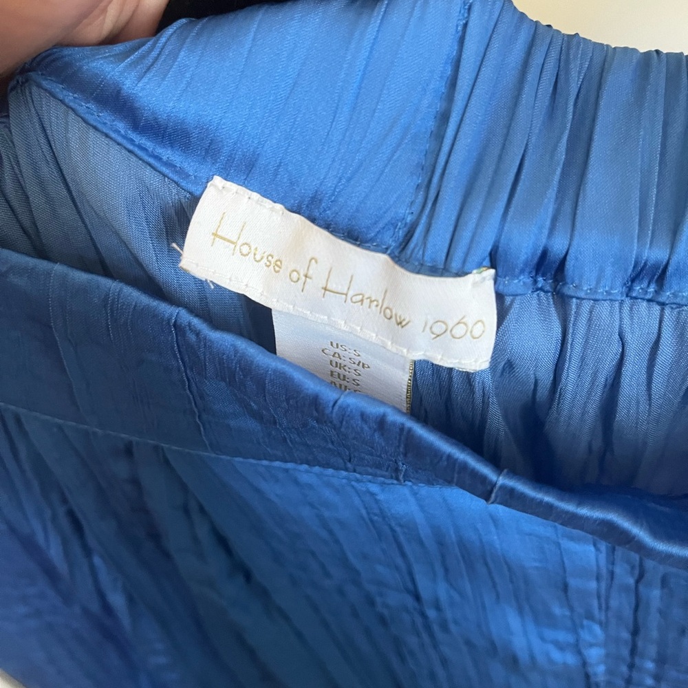 NWT House of Harlow Blue Matching pant/blouse set - Size Small - Picture 11 of 16